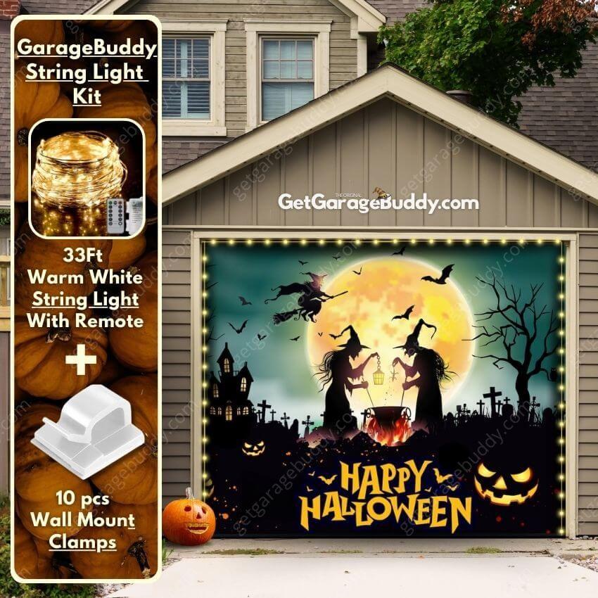 Graveyard Scene | Halloween Garage Door Cover - GetGarageBuddy