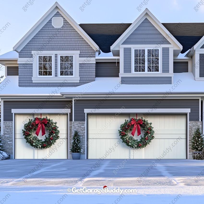 Christmas Wreath | Christmas Garage Door Cover - GetGarageBuddy