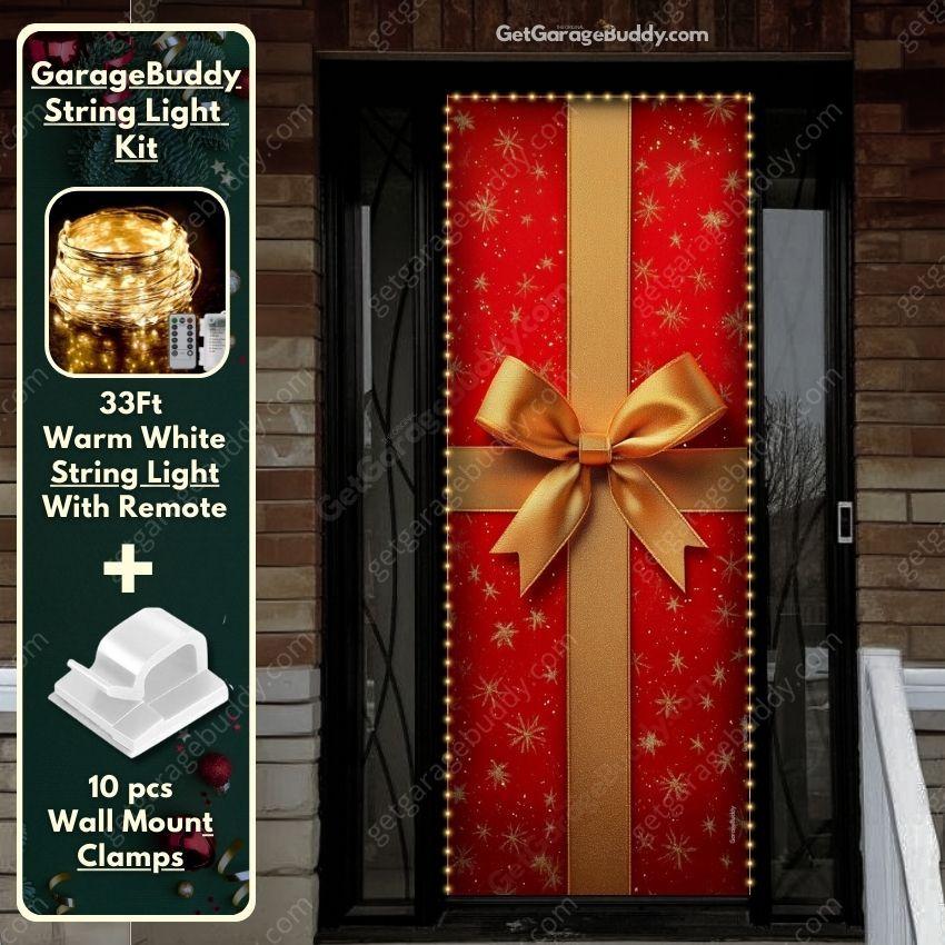 Christmas Front Door Covers | GarageBuddy - GetGarageBuddy