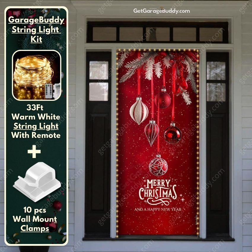 Christmas Front Door Covers | GarageBuddy - GetGarageBuddy