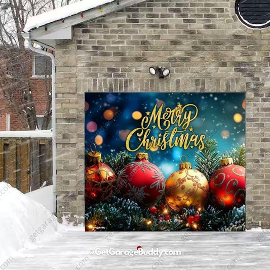 Merry Christmas | Christmas Garage Door Cover - GetGarageBuddy