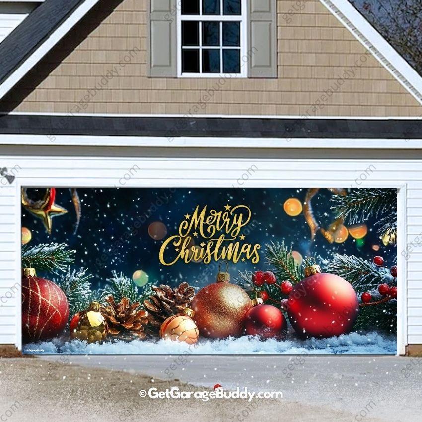 Merry Christmas | Christmas Garage Door Cover - GetGarageBuddy