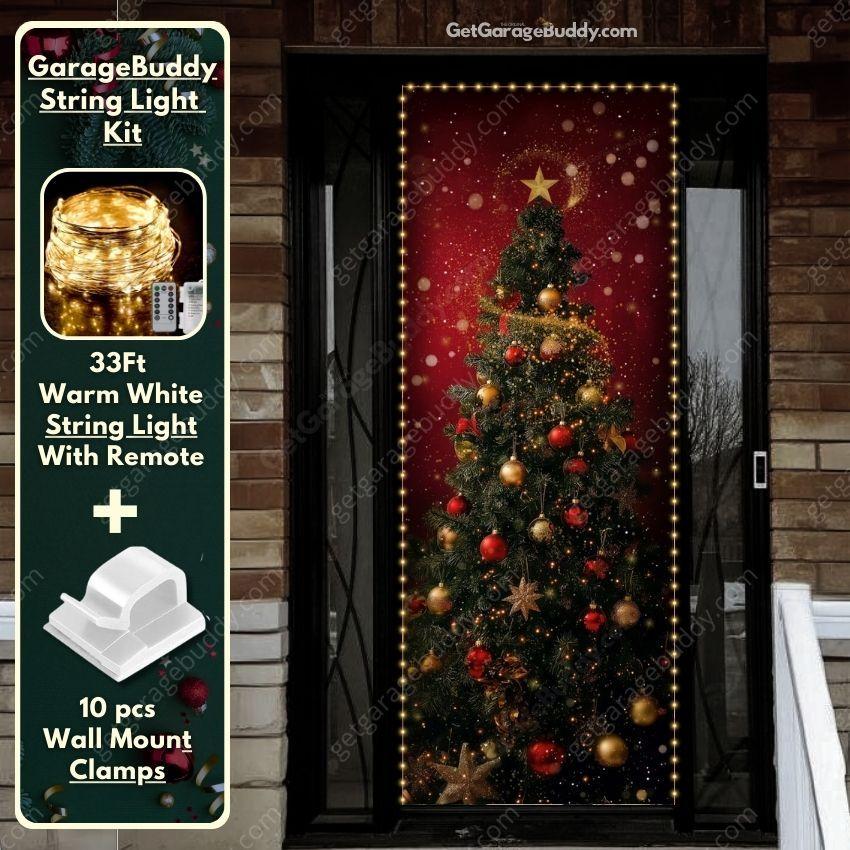 Christmas Front Door Covers | GarageBuddy - GetGarageBuddy