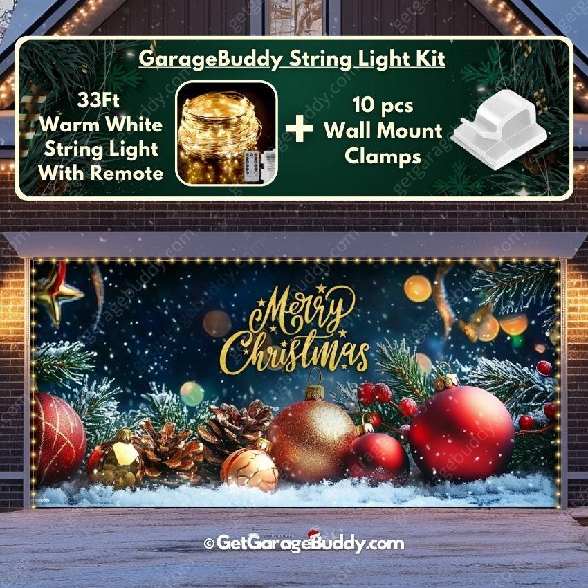 Merry Christmas | Christmas Garage Door Cover - GetGarageBuddy