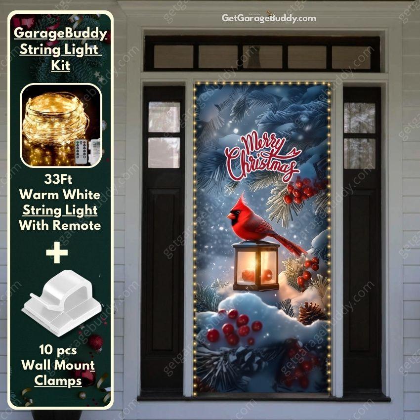 Christmas Front Door Covers | GarageBuddy - GetGarageBuddy