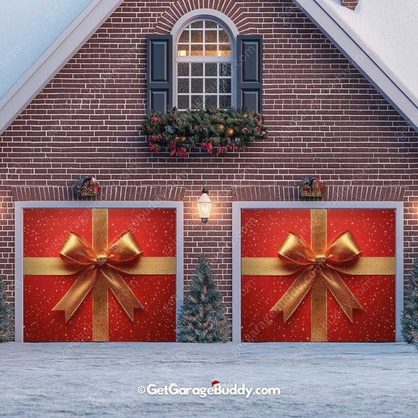 Gift Wrap | Christmas Garage Door Cover