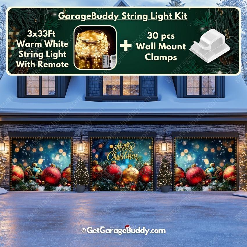 Merry Christmas | Christmas Garage Door Cover - GetGarageBuddy