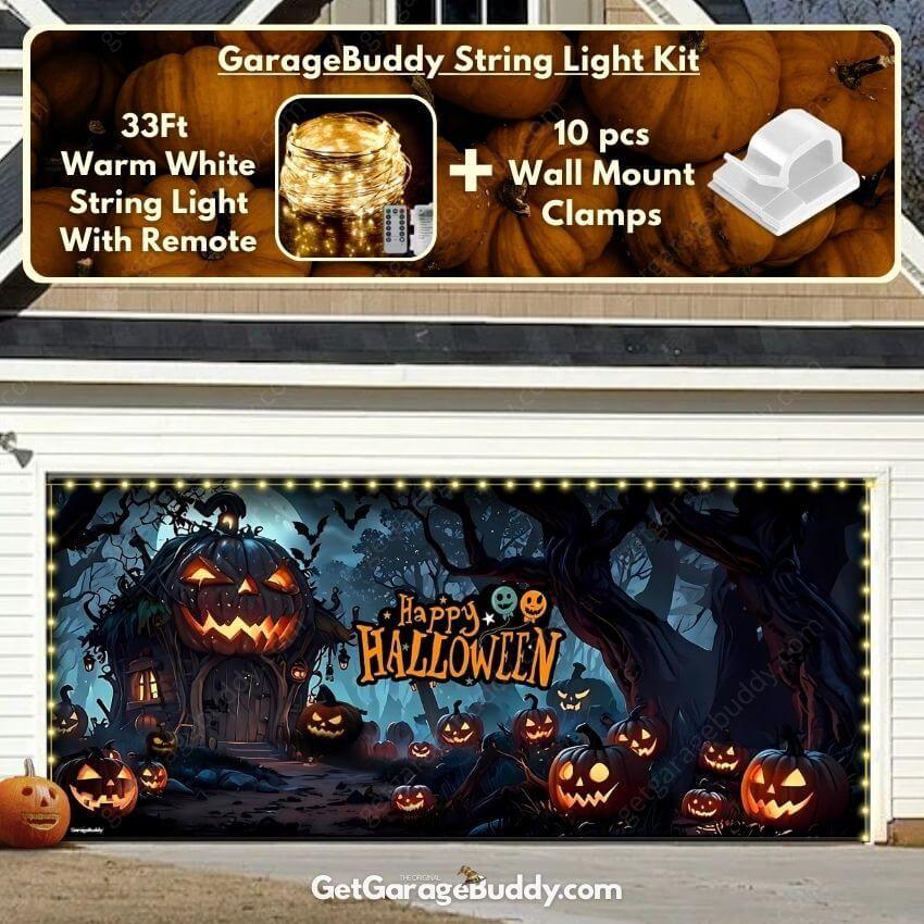 Pumpkin House | Halloween Garage Door Cover