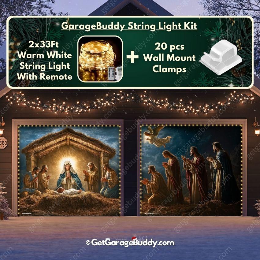 Nativity Scene | Christmas Garage Door Cover - GetGarageBuddy