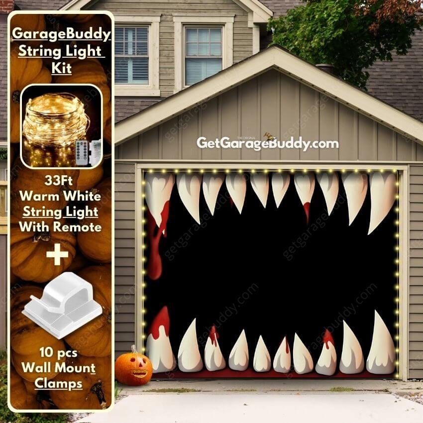 Monster Teeth | Halloween Garage Door Cover