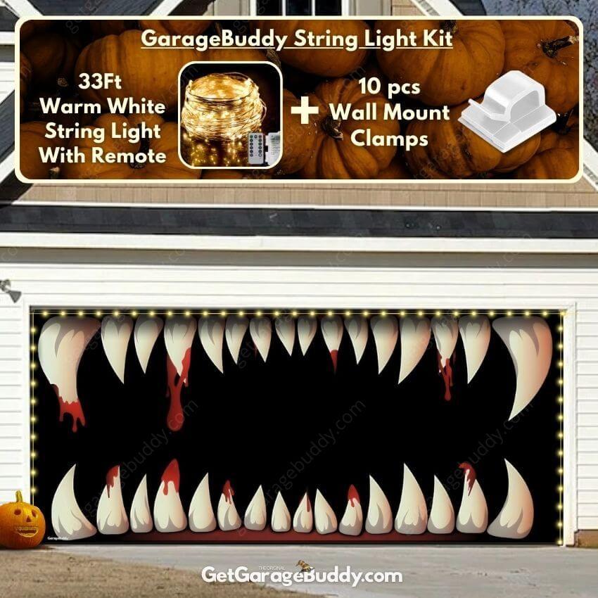 Monster Teeth | Halloween Garage Door Cover