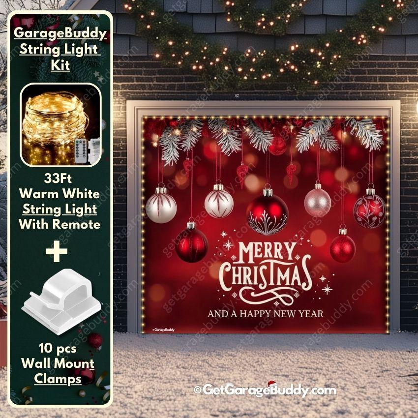 Christmas Ornaments & HNY | Christmas Garage Door Cover - GetGarageBuddy