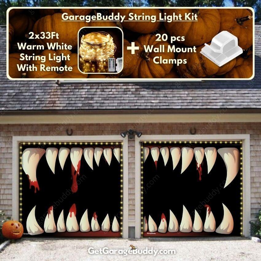 Monster Teeth | Halloween Garage Door Cover