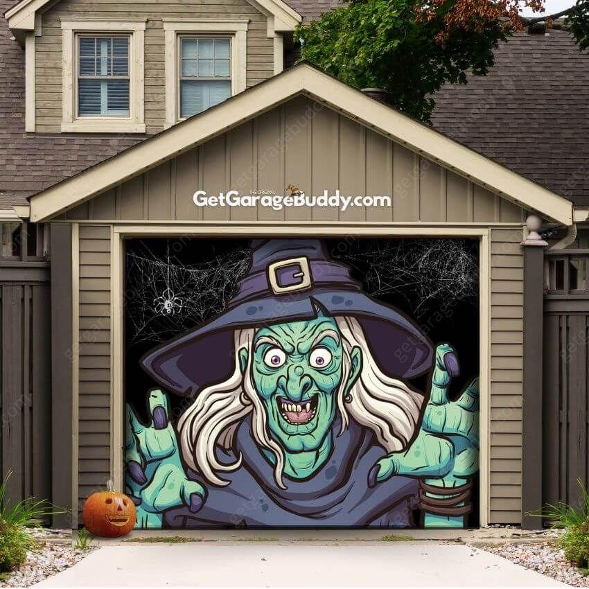 Ugly Witch | Halloween Garage Door Cover