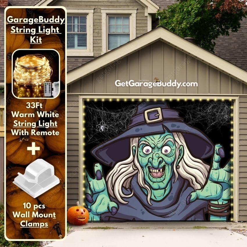 Ugly Witch | Halloween Garage Door Cover