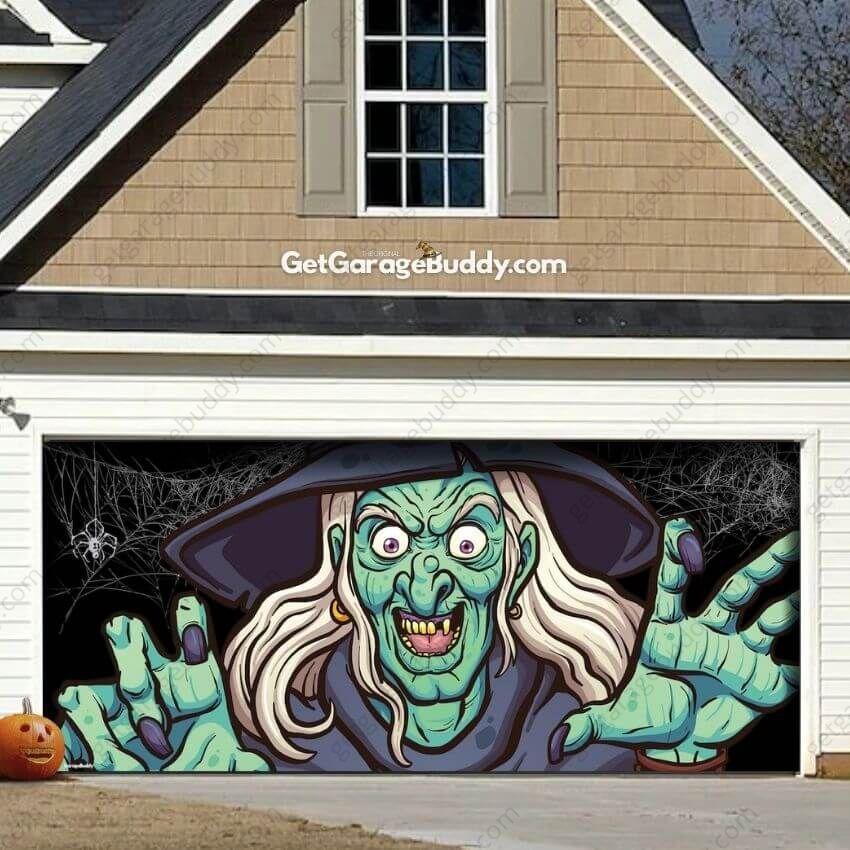 Ugly Witch | Halloween Garage Door Cover