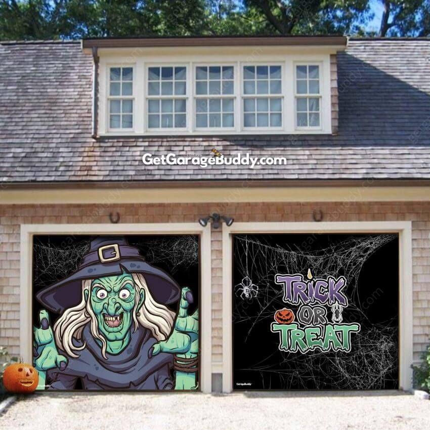 Ugly Witch | Halloween Garage Door Cover