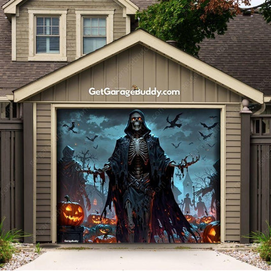 Cursed Night | Halloween Garage Door Cover - GetGarageBuddy halloween, halloween decor