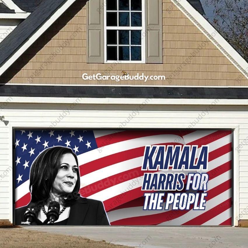 Kamala For The People | Garage Door Cover - GetGarageBuddy