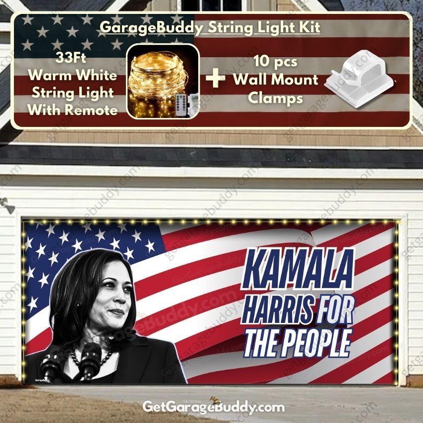 Kamala For The People | Garage Door Cover - GetGarageBuddy