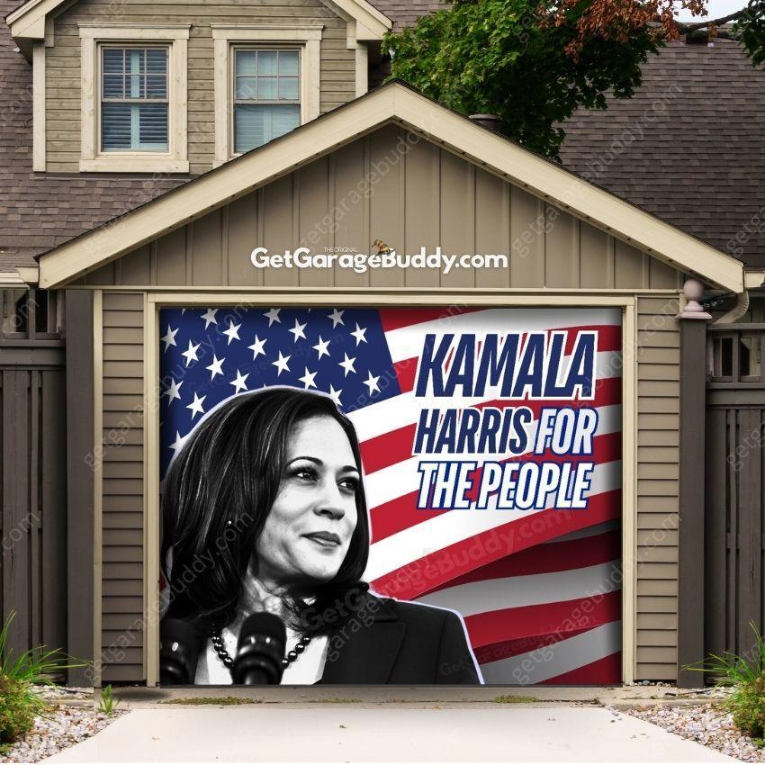 Kamala For The People | Garage Door Cover - GetGarageBuddy