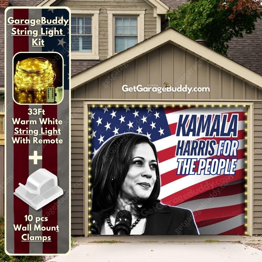 Kamala For The People | Garage Door Cover - GetGarageBuddy