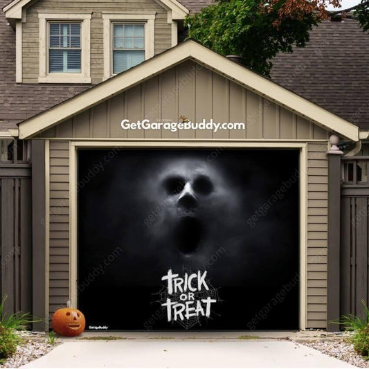 Ghostly Figure | Halloween Garage Door Cover - GetGarageBuddy halloween, halloween decor