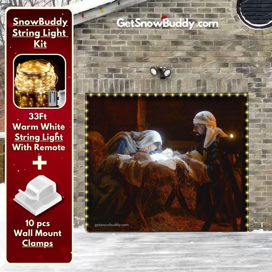 Jesus Nativity Scene- GarageBuddy™️ Garage Door Cover - GetGarageBuddy christmas, holidays