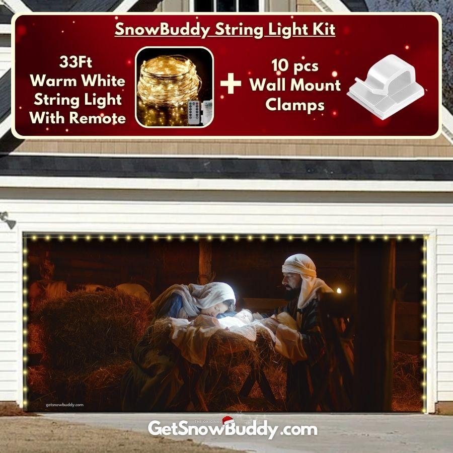 Jesus Nativity Scene- GarageBuddy™️ Garage Door Cover - GetGarageBuddy christmas, holidays