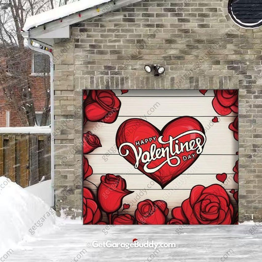 Valentine's Day (Roses) | Garage Door Cover