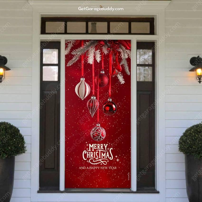 Christmas Front Door Covers | GarageBuddy - GetGarageBuddy