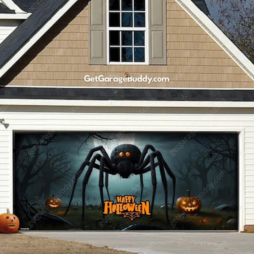 Giant Spider | Halloween Garage Door Cover - GetGarageBuddy